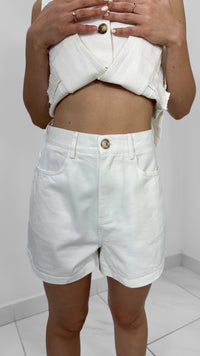 CONJUNTO SHORT BLANCO DENIM