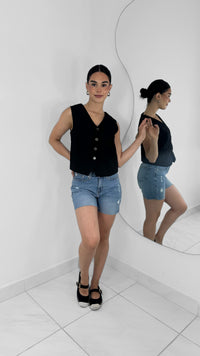 SHORT DENIM TIRO ALTO LIGHT BLUE