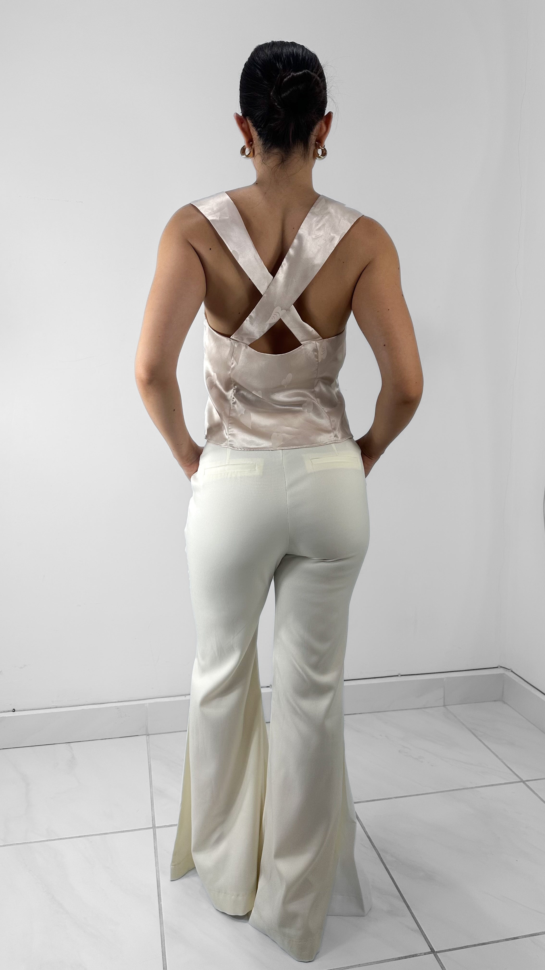 PANTALÓN FORMAL FLARE BEIGE
