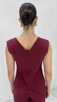 CHALECO VINO CRUZADO