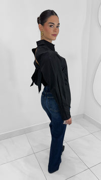 CAMISOLA OVERSIZED SIN ESPALDA NEGRO