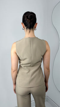 MAXI CHALECO ABERTURA CENTRO MOCHA