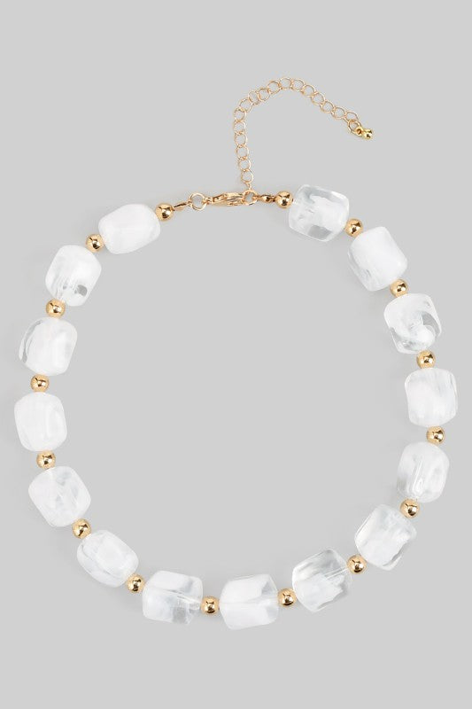 COLLAR MÁRMOL BLANCO