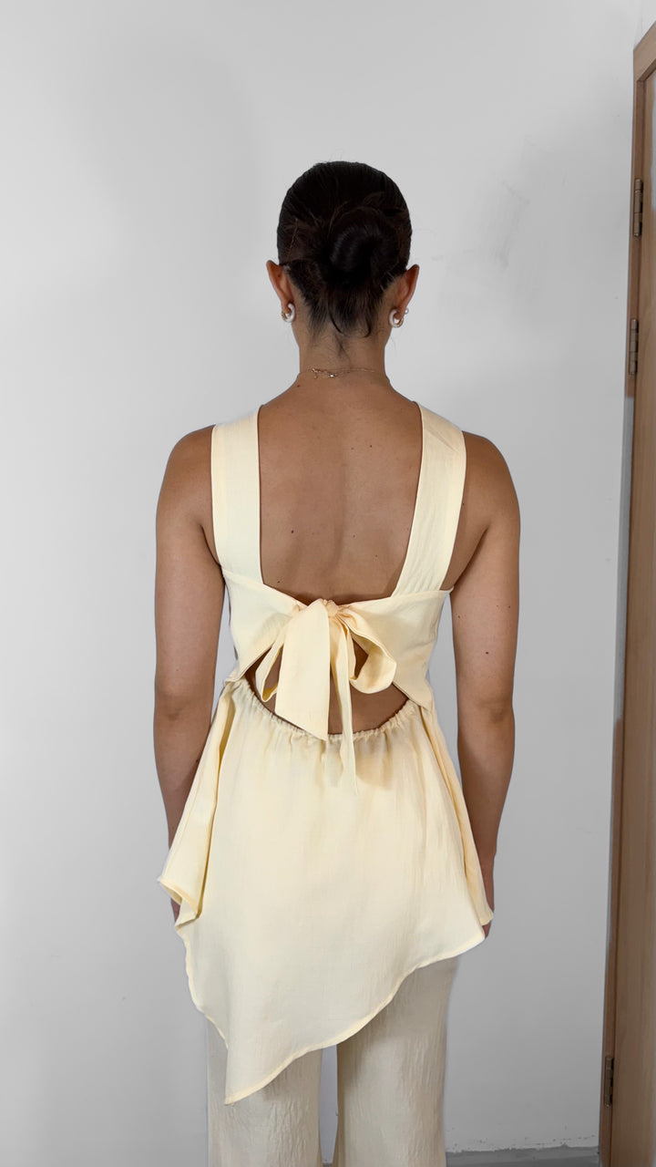 SET BUTTER YELLOW CON DETALLE