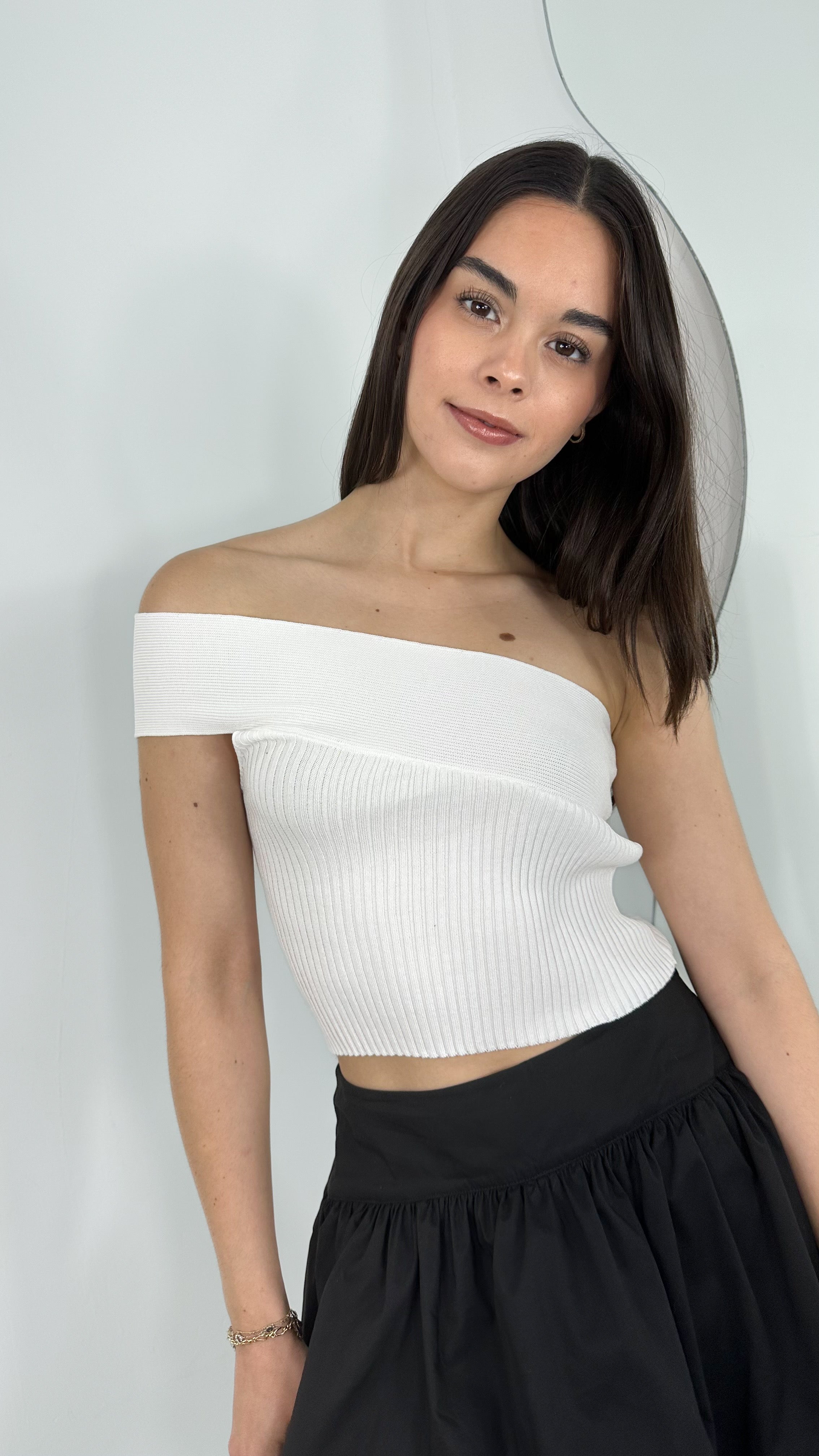 ONE SHOULDER B TOP - CANALÉ