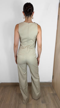 PANTALÓN FORMAL RECTO KHAKI  (SET)