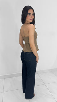 DENIM JEANS MEGA WIDE LEG DARK DENIM