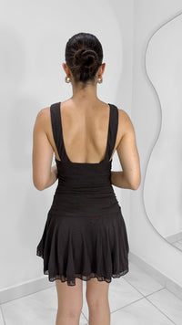 VESTIDO CORTO CON CUELLO V ESPRESSO