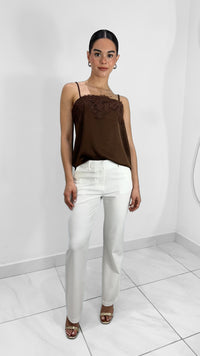 PANTALON RECTO FORMAL BLANCO