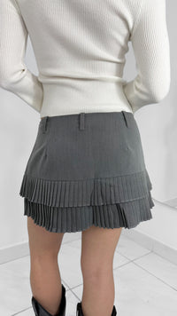 SKORT DE TIRO BAJO GRIS