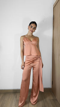 PANTALÓN SATIN CORAL (SET)