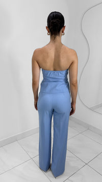 PANTALON RECTO RAYADO BABY BLUE