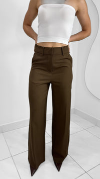 PANTALÓN FORMAL CAFÉ