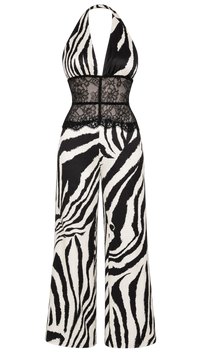 JUMPSUIT HALTER ESTAMPADO ZEBRA