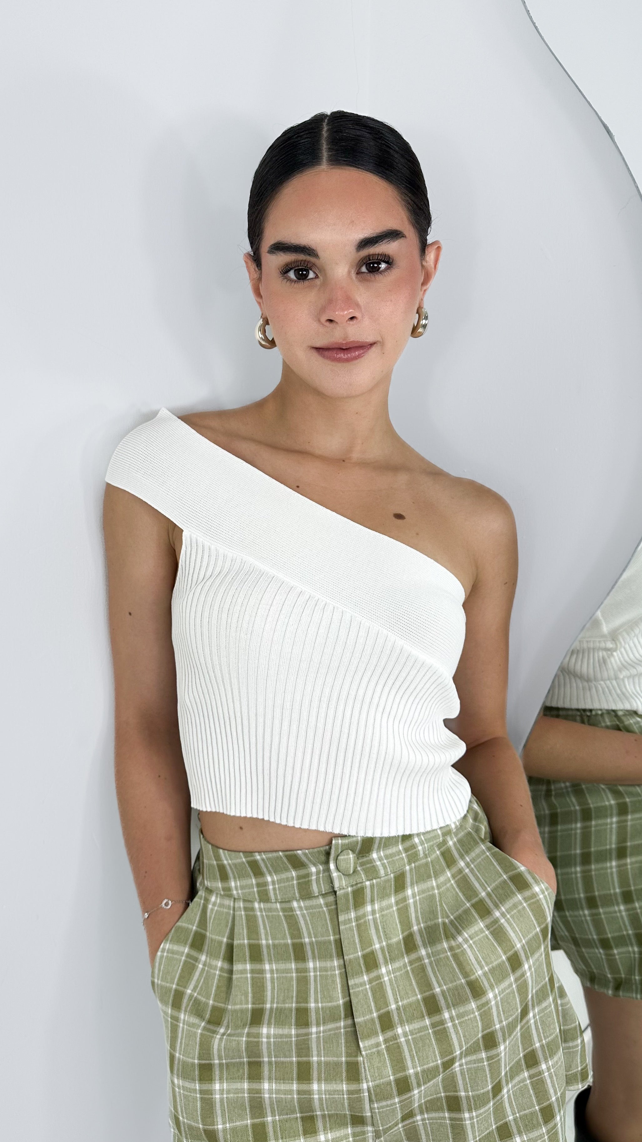 ONE SHOULDER B TOP - CANALÉ