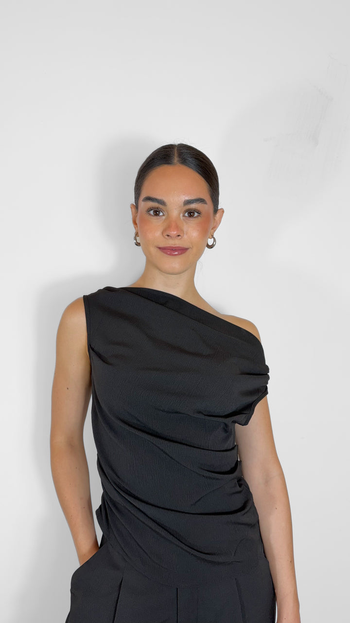TOP NEGRO OFF-SHOULDER (SET)