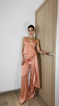 PANTALÓN SATIN CORAL (SET)