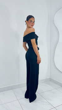 PANTALÓN FORMAL TIRO ALTO WIDE LEG NEGRO