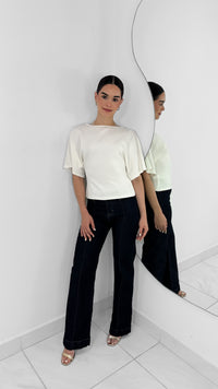 BLUSA MANGA CORTA BLANCA