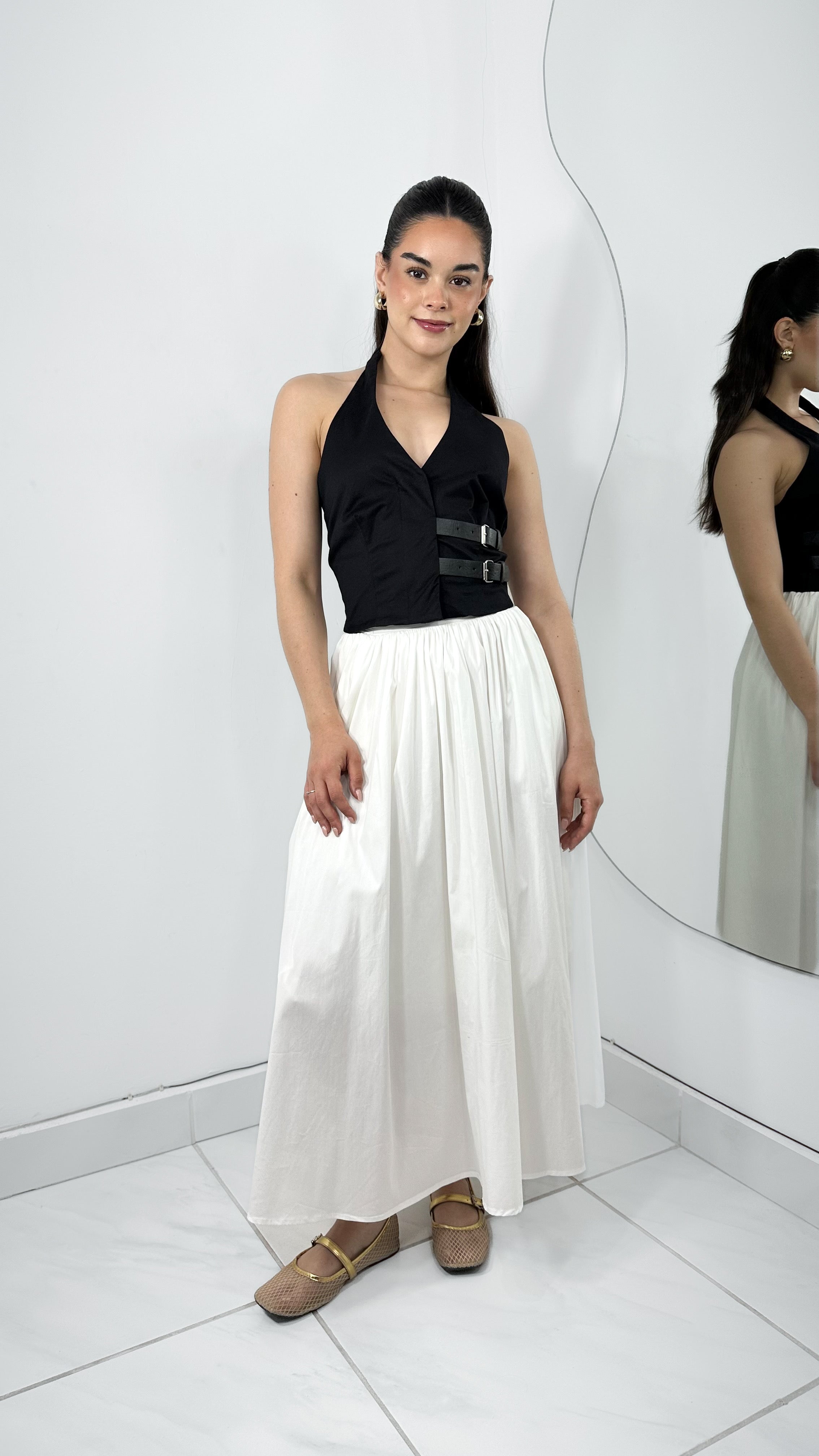 MAXI FALDA FRESH SUMMER TIRO ALTO