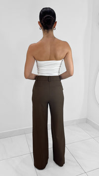 PANTALÓN FORMAL CAFÉ