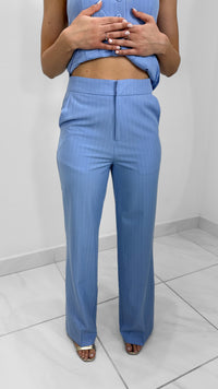 PANTALON RECTO RAYADO BABY BLUE