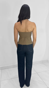 DENIM JEANS MEGA WIDE LEG DARK DENIM