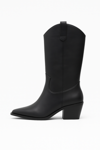 BLACK AUSTIN COWGIRL BOOTS