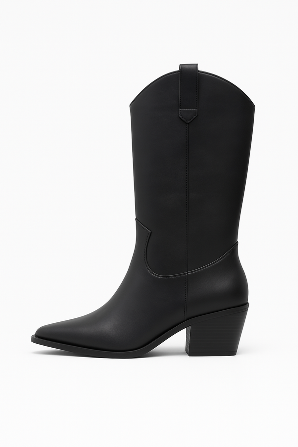 BLACK AUSTIN COWGIRL BOOTS