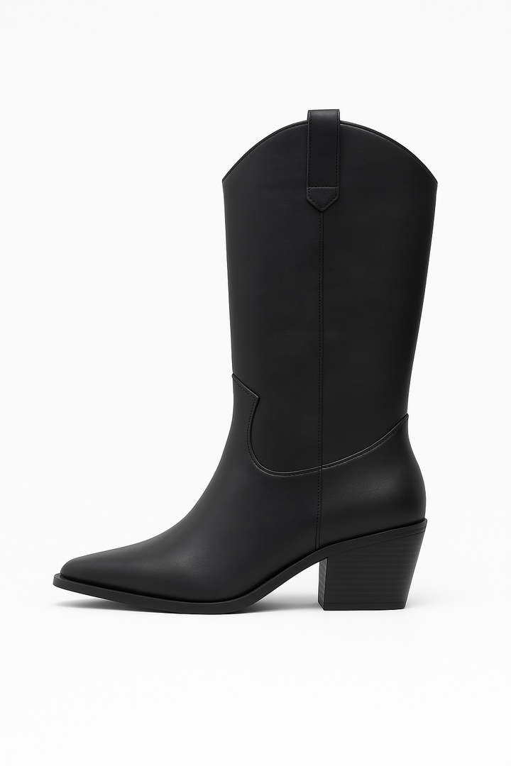 BLACK AUSTIN COWGIRL BOOTS