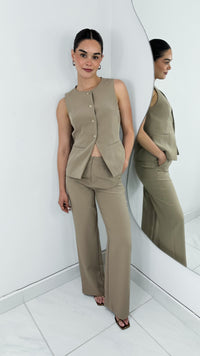 PANTALÓN TIRO ALTO WIDE LEG MOCHA