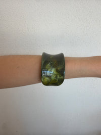PULSERA TIPO MÁRMOL VERDE OLIVO