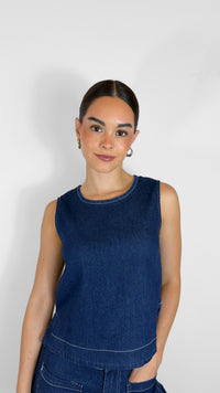 TOP DENIM SIN MANGAS (SET)