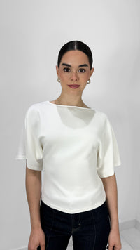 BLUSA MANGA CORTA BLANCA