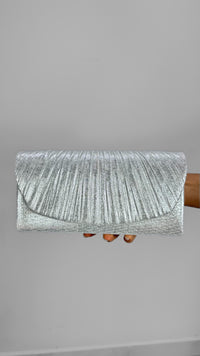 BOLSA CLUTCH FORMAL PLATEADA