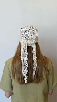 HEAD WRAP CROCHET IVORY