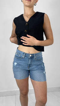 SHORT DENIM TIRO ALTO LIGHT BLUE