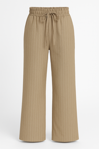 PANTALÓN TIRO ALTO STRIPED KHAKI