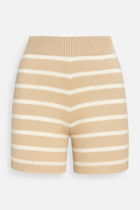 SHORT KNITTED IVORY & KHAKI RAYADO