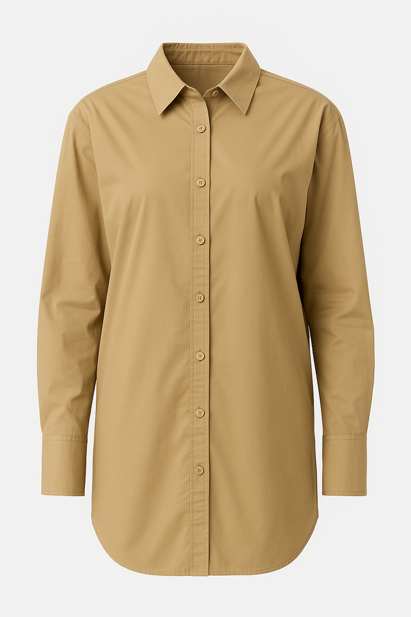 CAMISOLA OVERSIZED SIN ESPALDA TAUPE