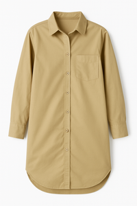 VESTIDO CAMISOLA OVERSIZED TAUPE