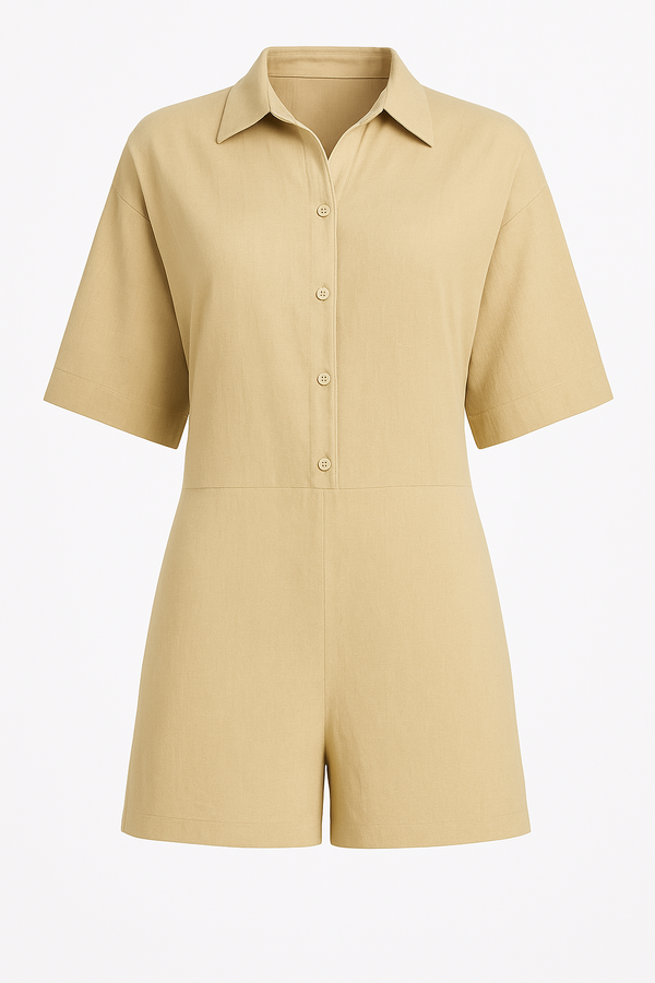 JUMPER KHAKI SUELTO MANGA CORTA