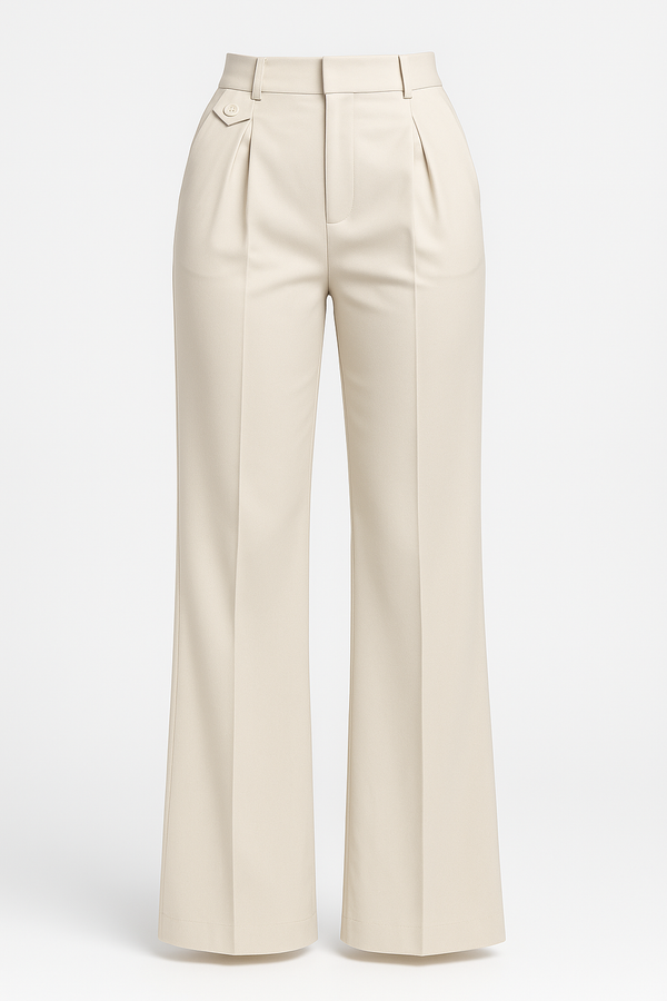 PANTALÓN FORMAL TIRO ALTO RECTO IVORY