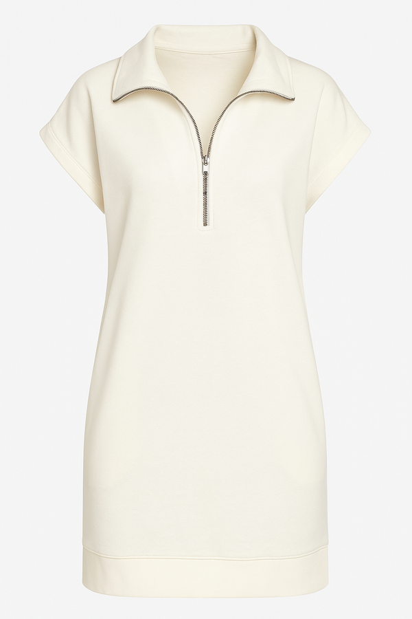 VESTIDO SPORTY SIN MANGAS IVORY