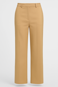 PANTALÓN RECTO TIRO ALTO WIDE LEG TAUPE
