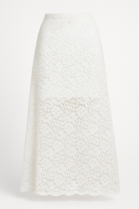 MAXI FALDA ENCAJE CON SHORT INCLUIDO BLANCA