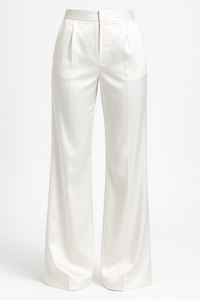 PANTALÓN TIRO ALTO FORMAL BLANCO RECTO