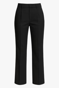 PANTALÓN TIRO ALTO RECTO DOBLE COSTURA NEGRO