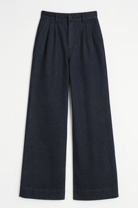 PANTALÓN TIRO ALTO WIDE LEG DARK DENIM (SET)