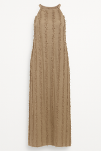 THE MOCHA DRESS - VESTIDO LARGO MOCHA CON EFECTO